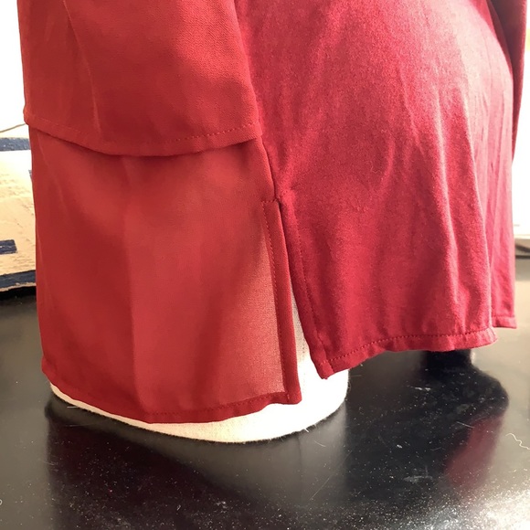 Michael Kors, burgundy top, size medium - Picture 5 of 7
